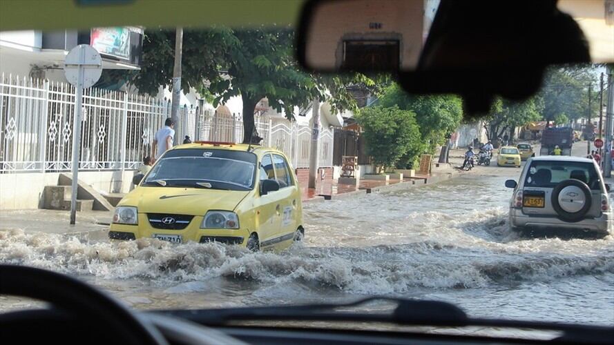 Imagen de referencia de lluvias en Barranquilla. Foto: Colprensa