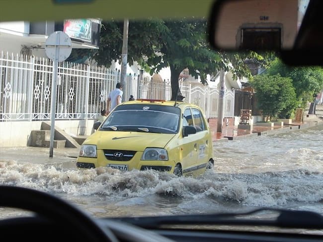 Imagen de referencia de lluvias en Barranquilla. Foto: Colprensa