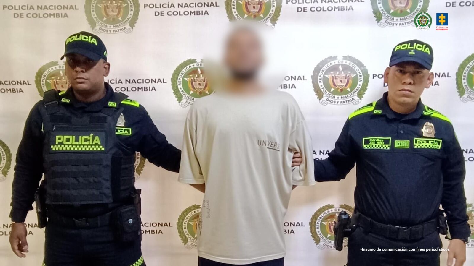 Hombre enviado a prisión por presunta agresión a su pareja sentimental en Medellín. Foto: Fiscalía.
