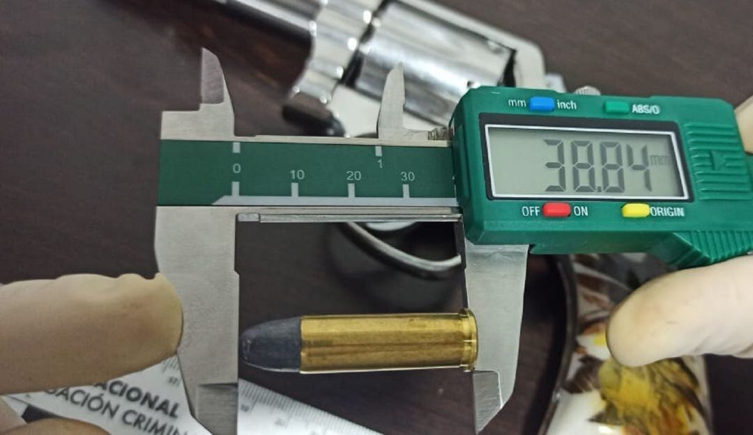 Identificación de armas, por parte de las autoridades de Caldas.