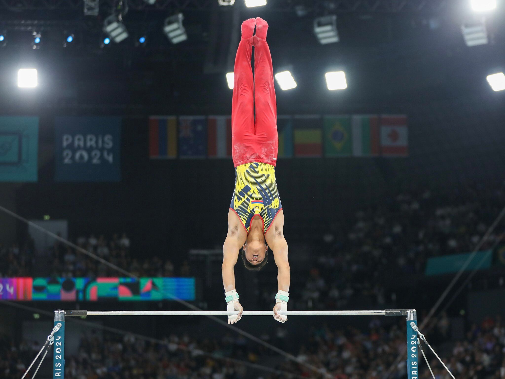 Ángel Barajas durante su presentación en los Juegos Olímpicos de París 2024 / Comité Olímpico Colombiano.