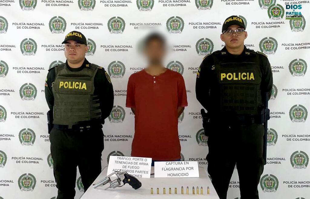 Capturado Bolombolo- foto policía Antioquia