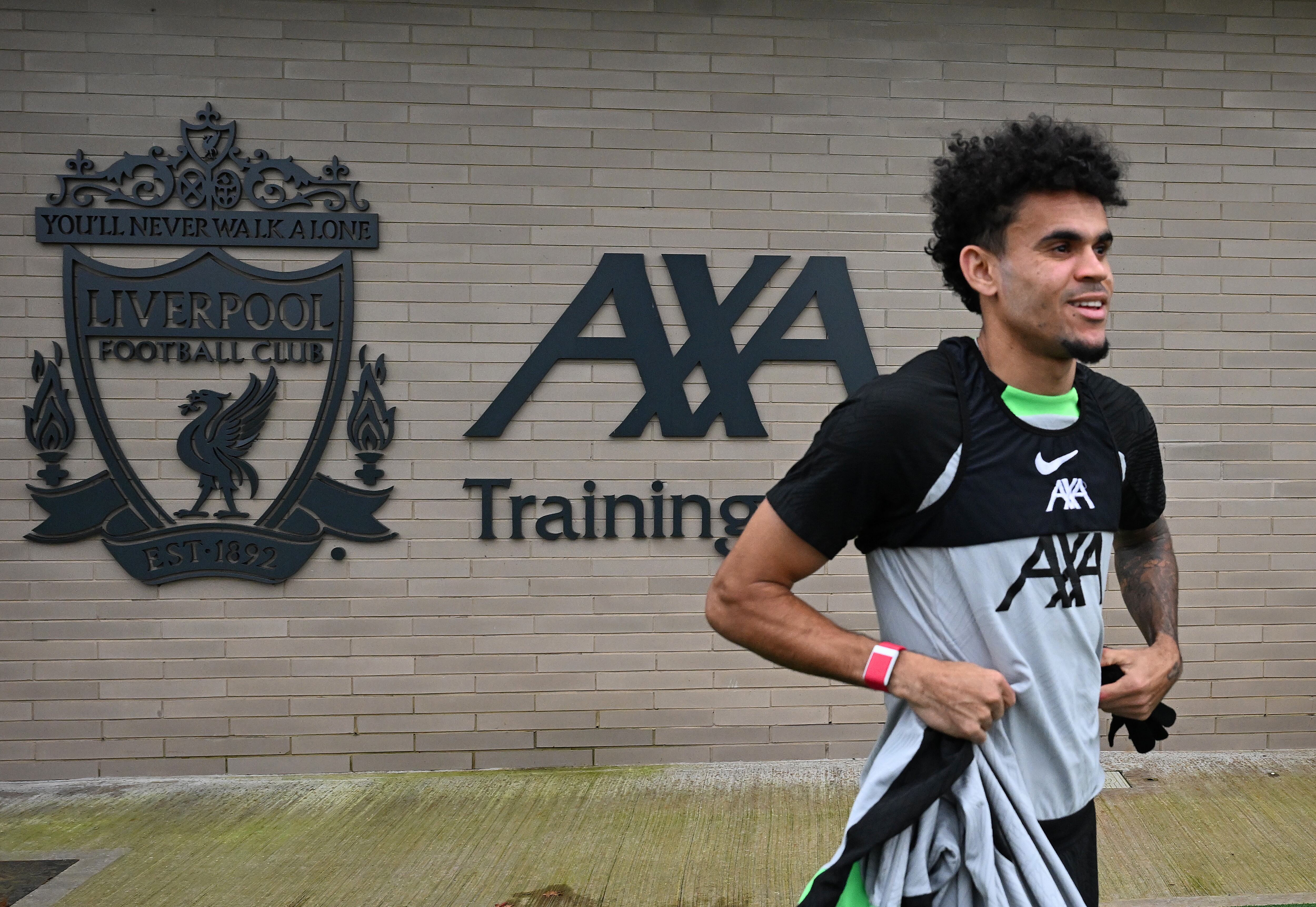 Luis Díaz en su regreso al Liverpool tras sus juegos con la Selección Colombia. (Photo by John Powell/Liverpool FC via Getty Images)