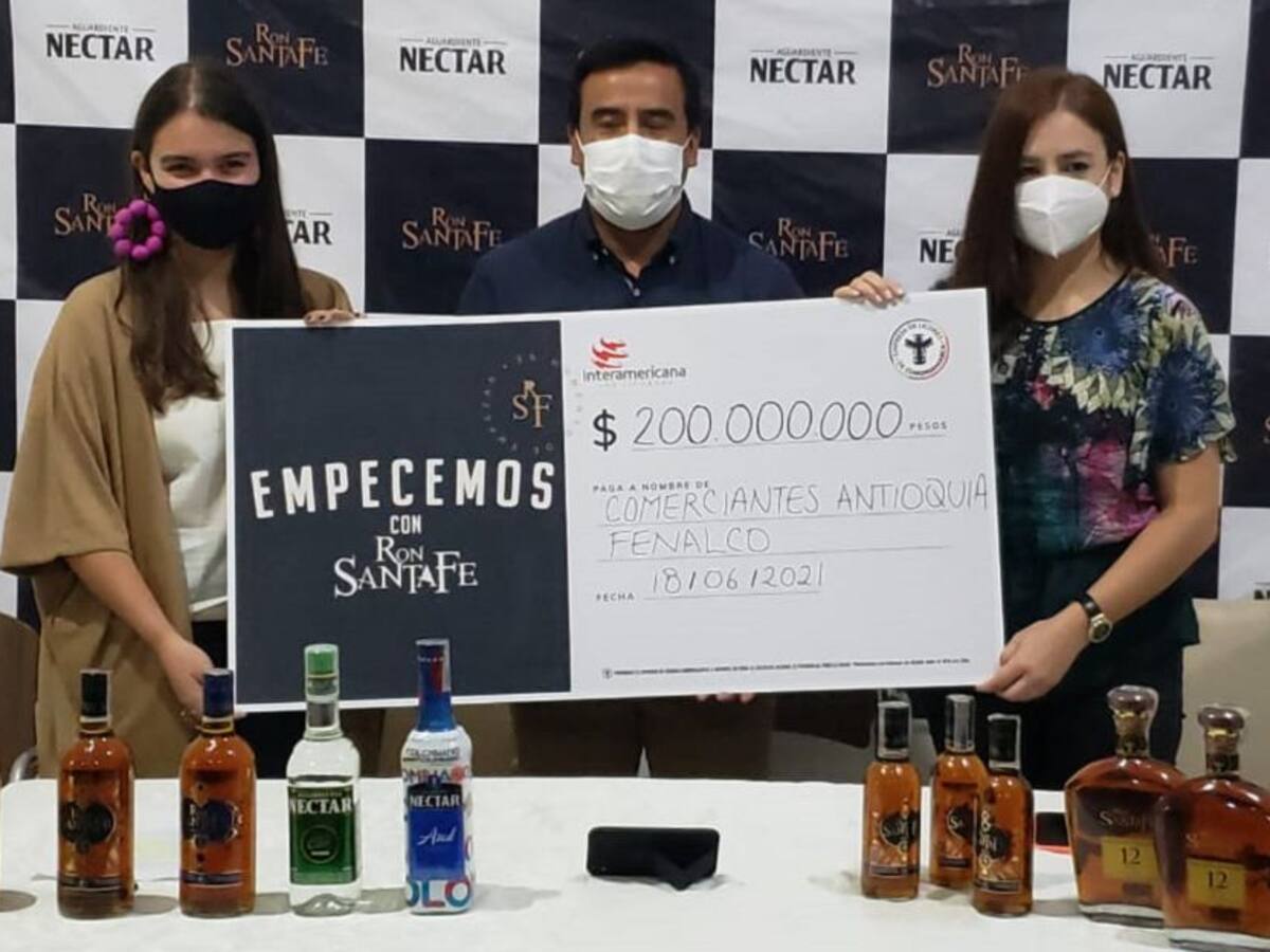 Ron Santafé y Aguardiente Néctar apoyarán a mil bares y de Antioquia