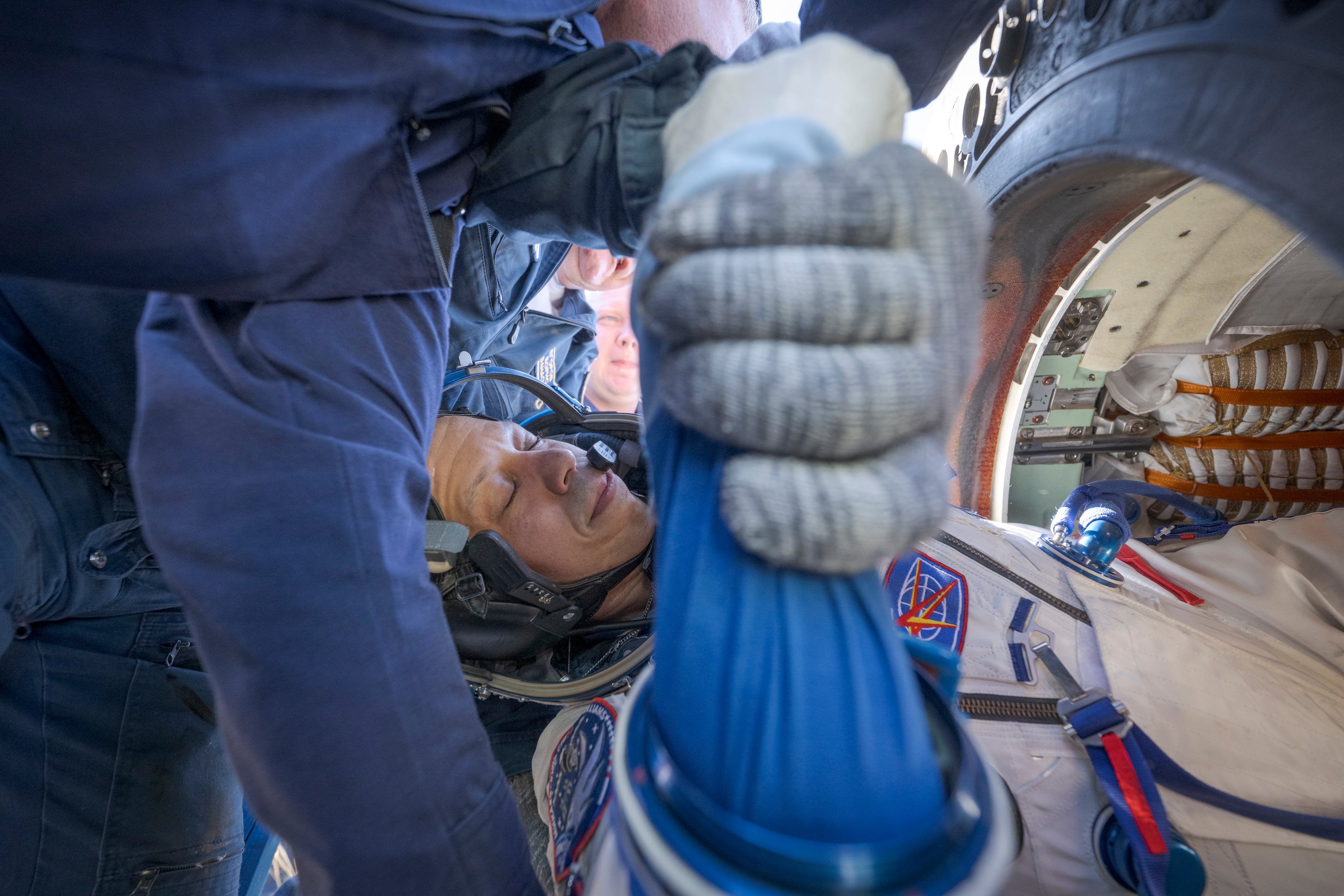 Tres astronautas de la Estación Espacial Internacional regresaron a la Tierra tras 8 meses. Fotos: Getty Images.