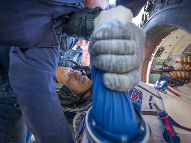 Tres astronautas de la Estación Espacial Internacional regresaron a la Tierra tras 8 meses. Fotos: Getty Images.