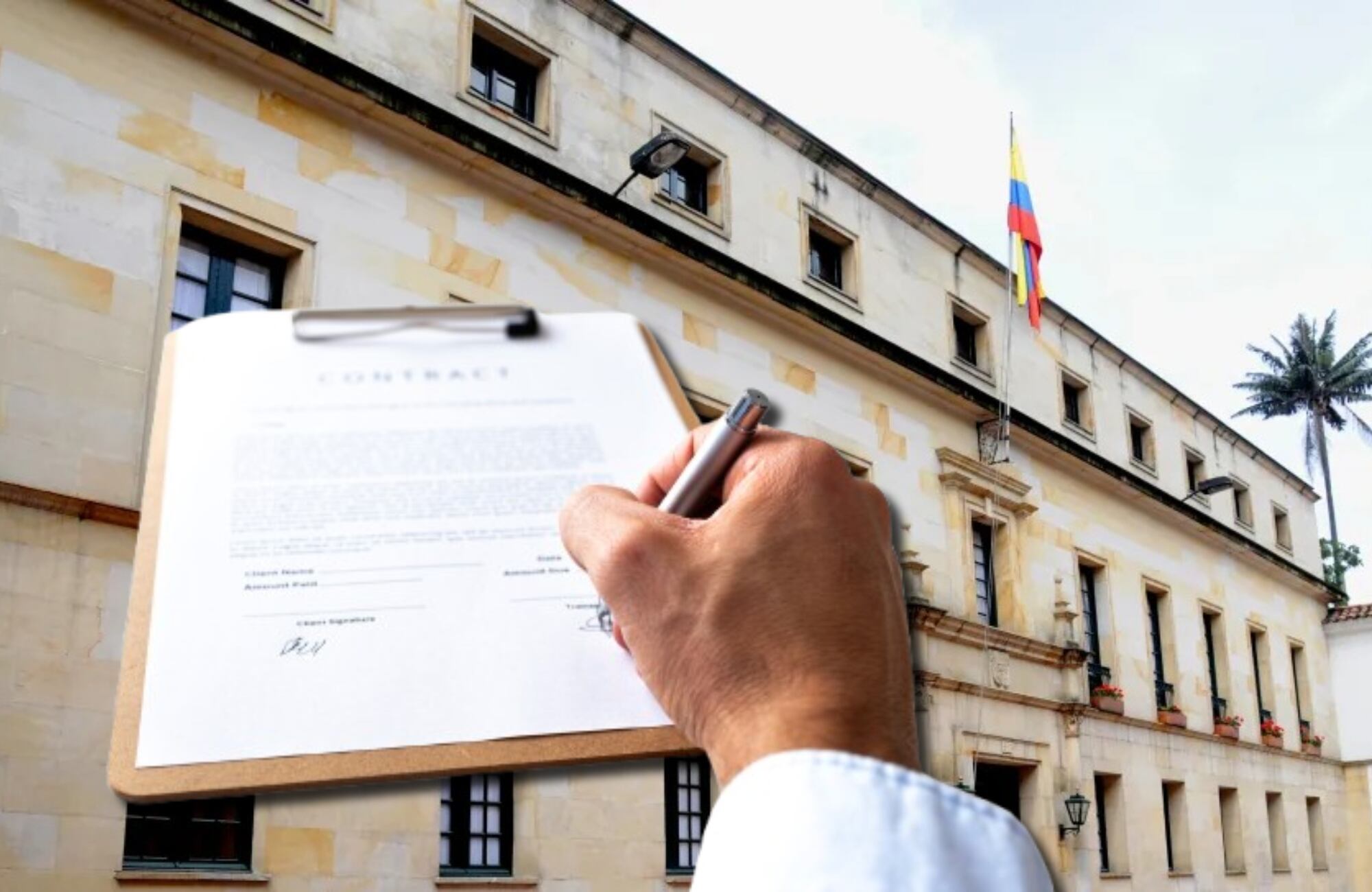 Sede de la Cancillería e imagen de referencia. Foto: Cancillería / Getty Images
