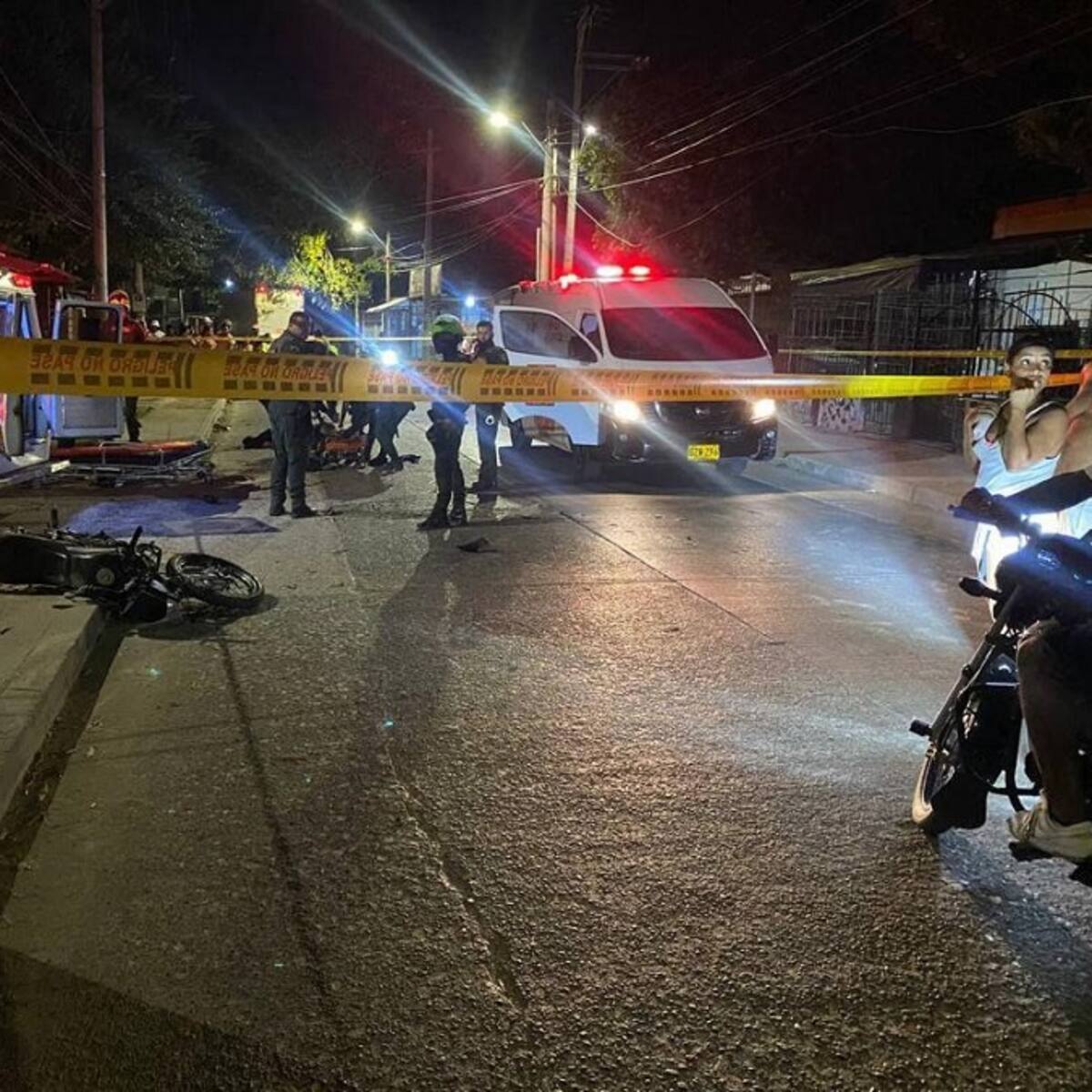 Un muerto y dos heridos dejó accidente en la avenida Pedro Romero de Cartagena