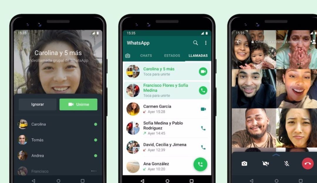  Varios usuarios de un chat grupal 