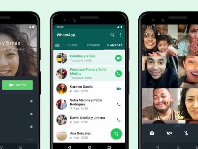 Varios usuarios de un chat grupal