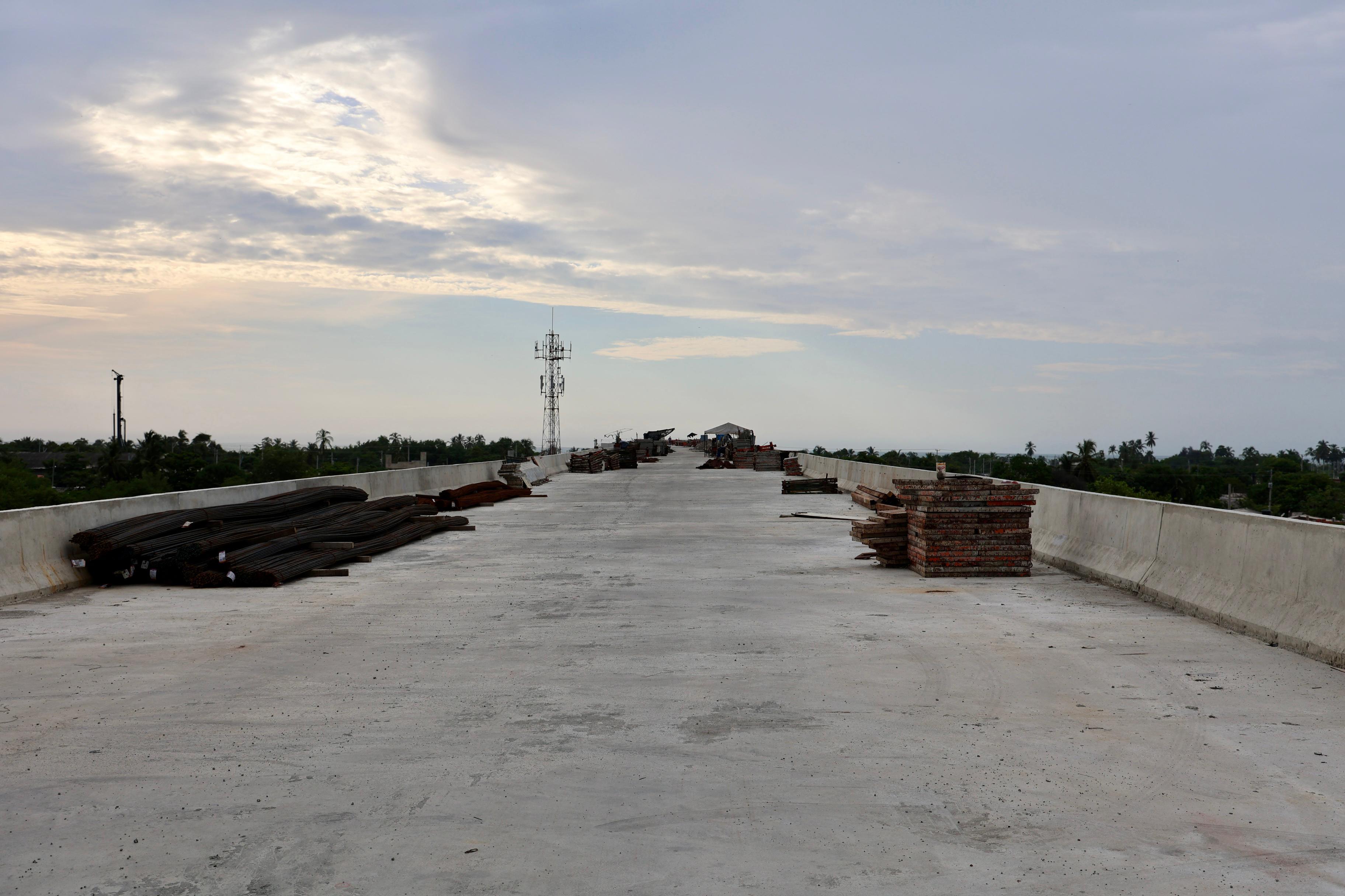 Obra de la Variante Sur de Ciénaga . Ministerio de Transporte