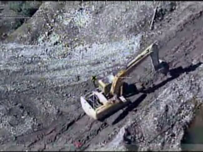 Retroexcavadoras utilizadas en minería ilegal fueron destruidas en Timbiquí