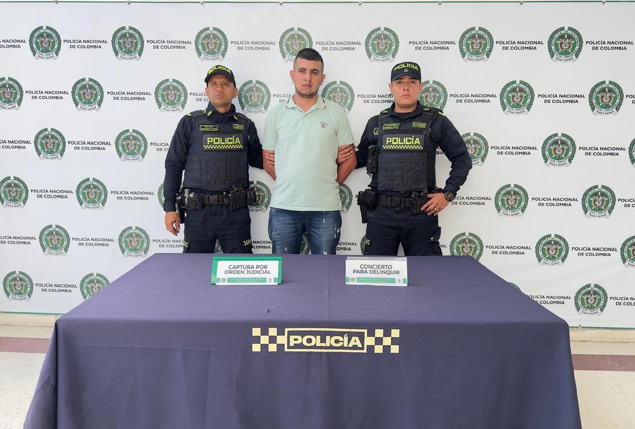 Alias “Fredy” fue dejado a disposición de la Fiscalía General de la Nación. Foto: Cortesía.