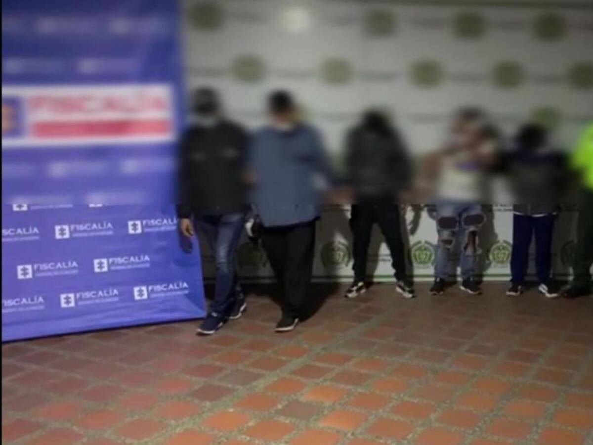 Desarticulan banda dedicada a extorsionar a comerciantes del Eje Cafetero