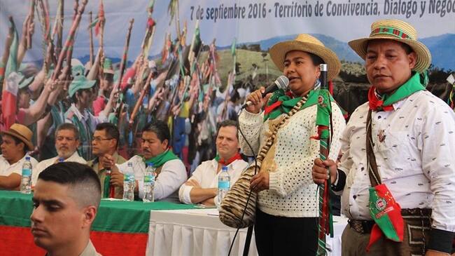 Popayán. 07 de septiembre de 2016. Indígenas y afrodescendientes del Cauca dan respaldo al Sí para el plebiscito.. Foto: Colprensa