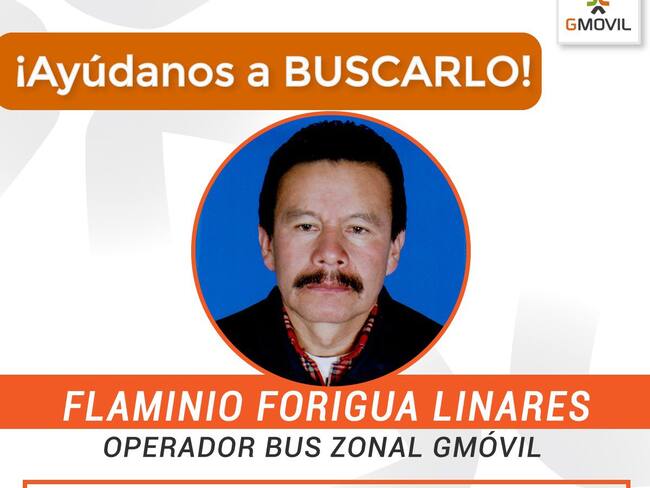 Conductor del SITP está desaparecido desde el 4 de mayo en Bogotá