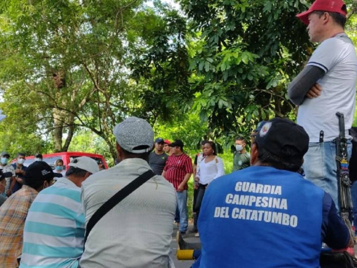 Atacan campesinos concentrados por el paro nacional en Norte de Santander