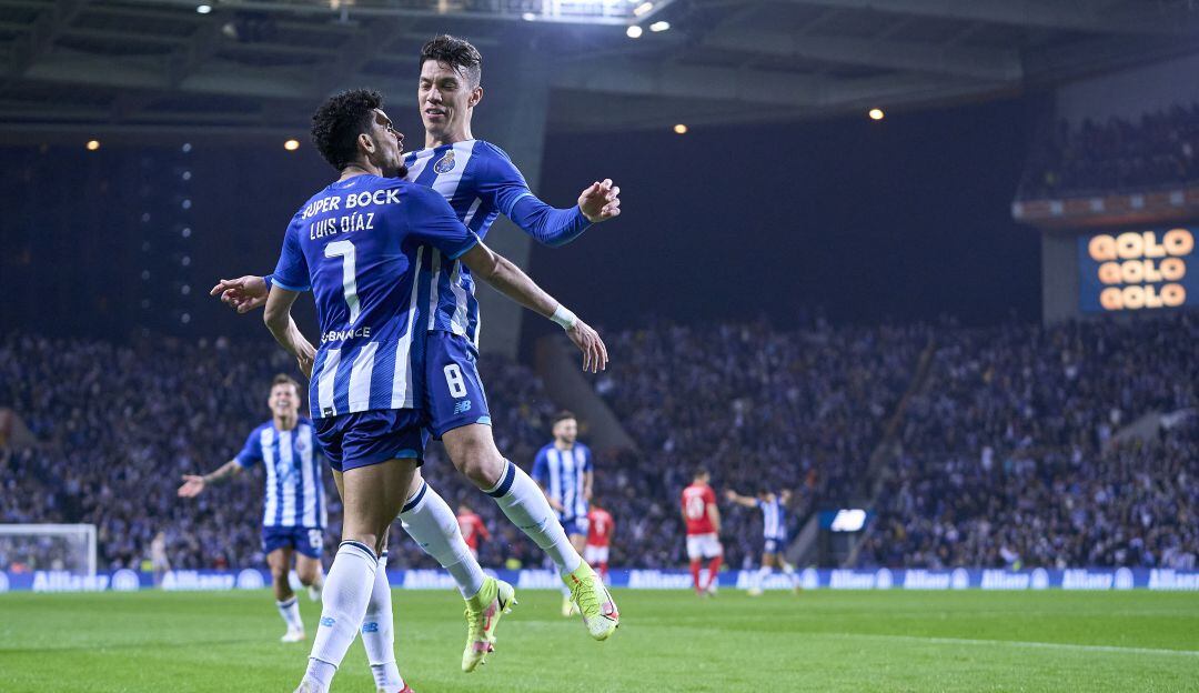 Luis Díaz y Matheus Uribe en el Porto