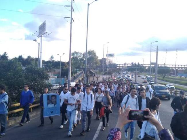 Estudiantes de la nacional salieron a rechazar la muerte de Camilo Ortiz