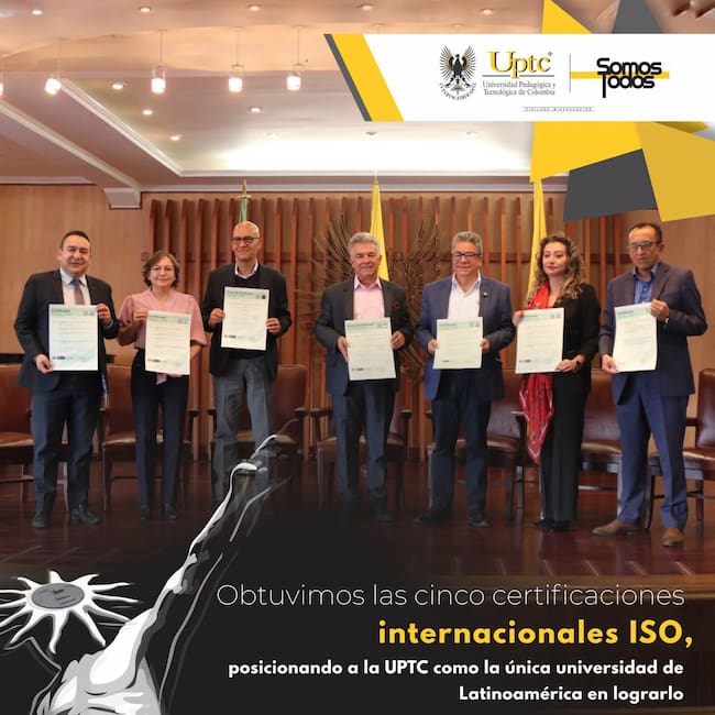 "Hoy en día estamos certificados para poder hacer cualquier concurso público de organismos estatales del país", Enrique Vera rector de la UPTC.