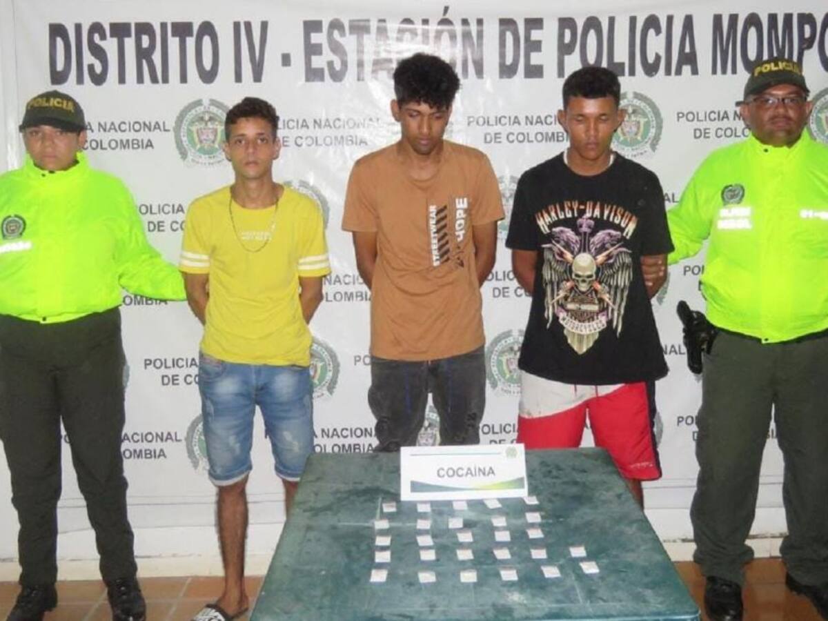 En Mompox – Bolívar caen tres presuntos jíbaros cargados con cocaína
