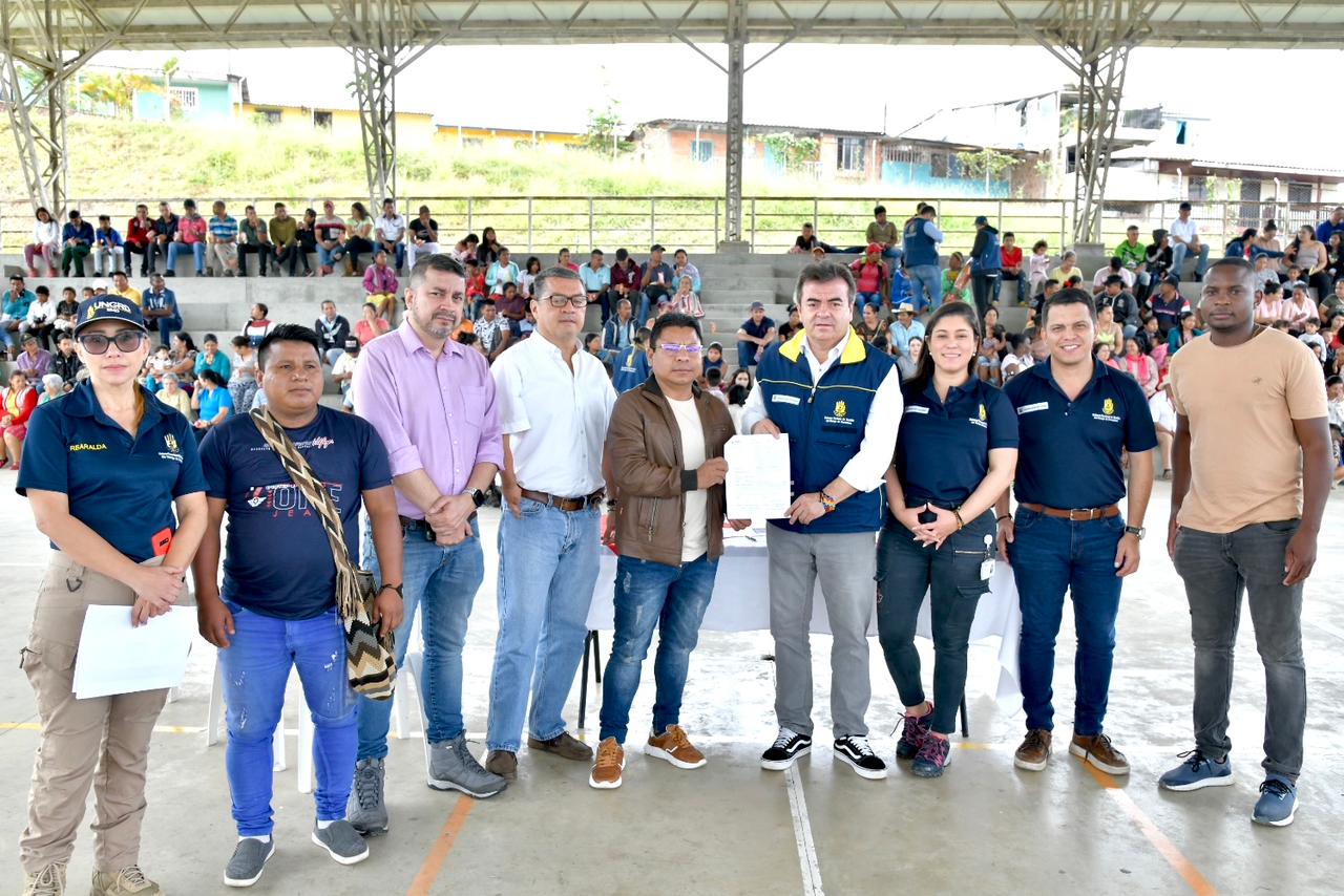 Director de la UNGRD firma contratos para la construcción de puentes en Mistrató y Pueblo Rico - UNGRD