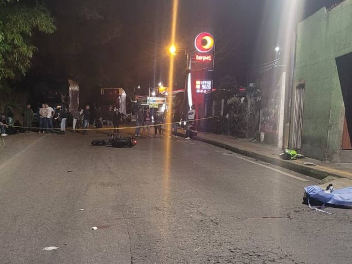 Motociclista falleció en la vía Bucaramanga-Cúcuta