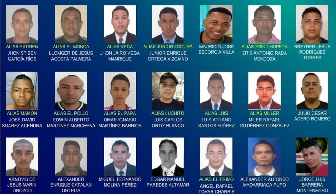 Cartel de los más buscados.