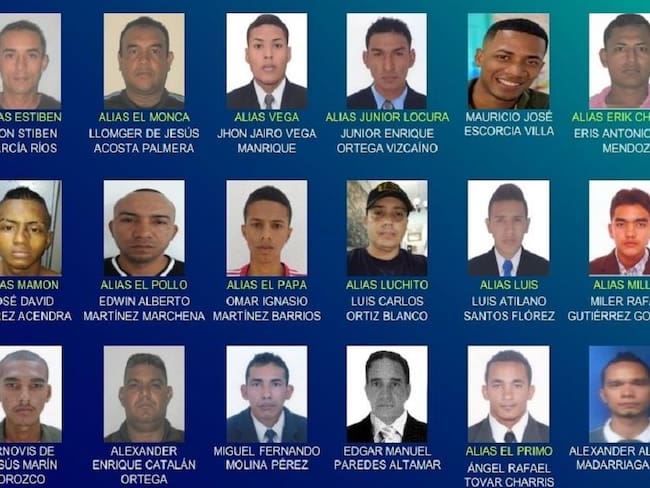 Cartel de los más buscados.
