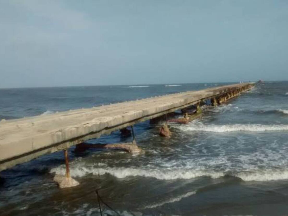 Cierran nuevamente el acceso al muelle de Puerto Colombia