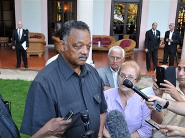 Reverendo Jesse Jackson durante su visita a La Habana. Foto: EFE