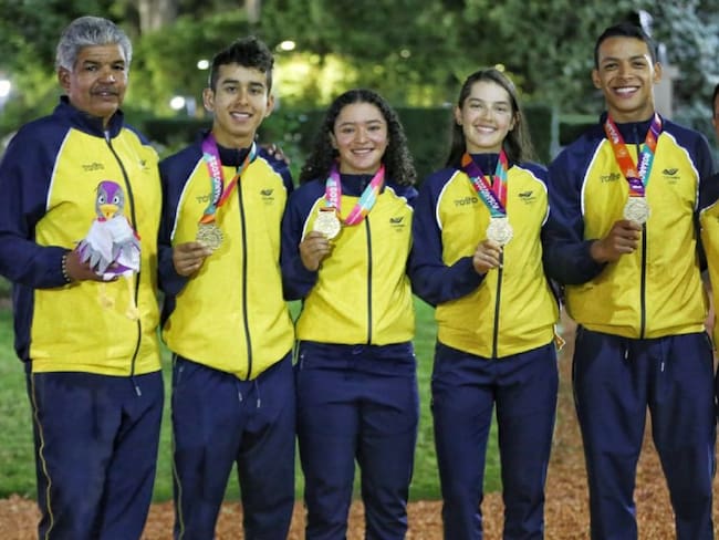 Parte de la delegación Colombiana en los Juegos Sudamericanos de la Juventud