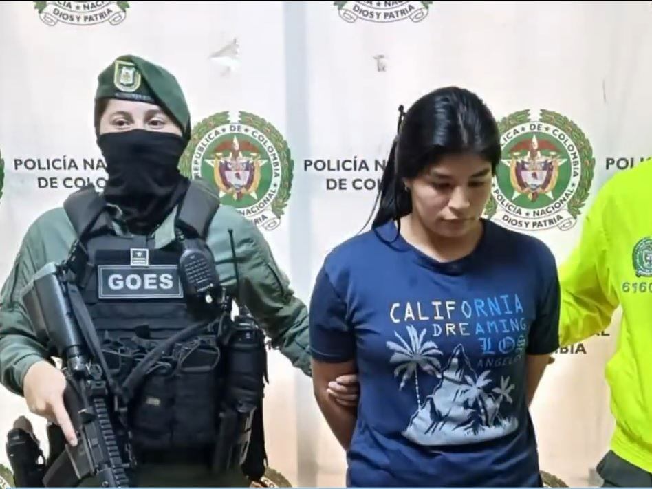 Alias Dayana del frente Jaime Martínez de disidencias en el Cauca- foto policía