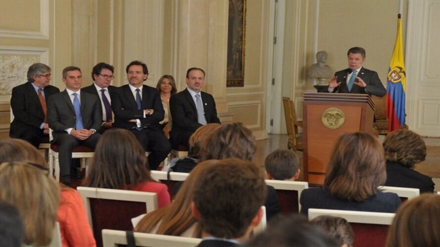 Gabinete del posconflicto . Foto: Twitter/ @JuanManSantos.