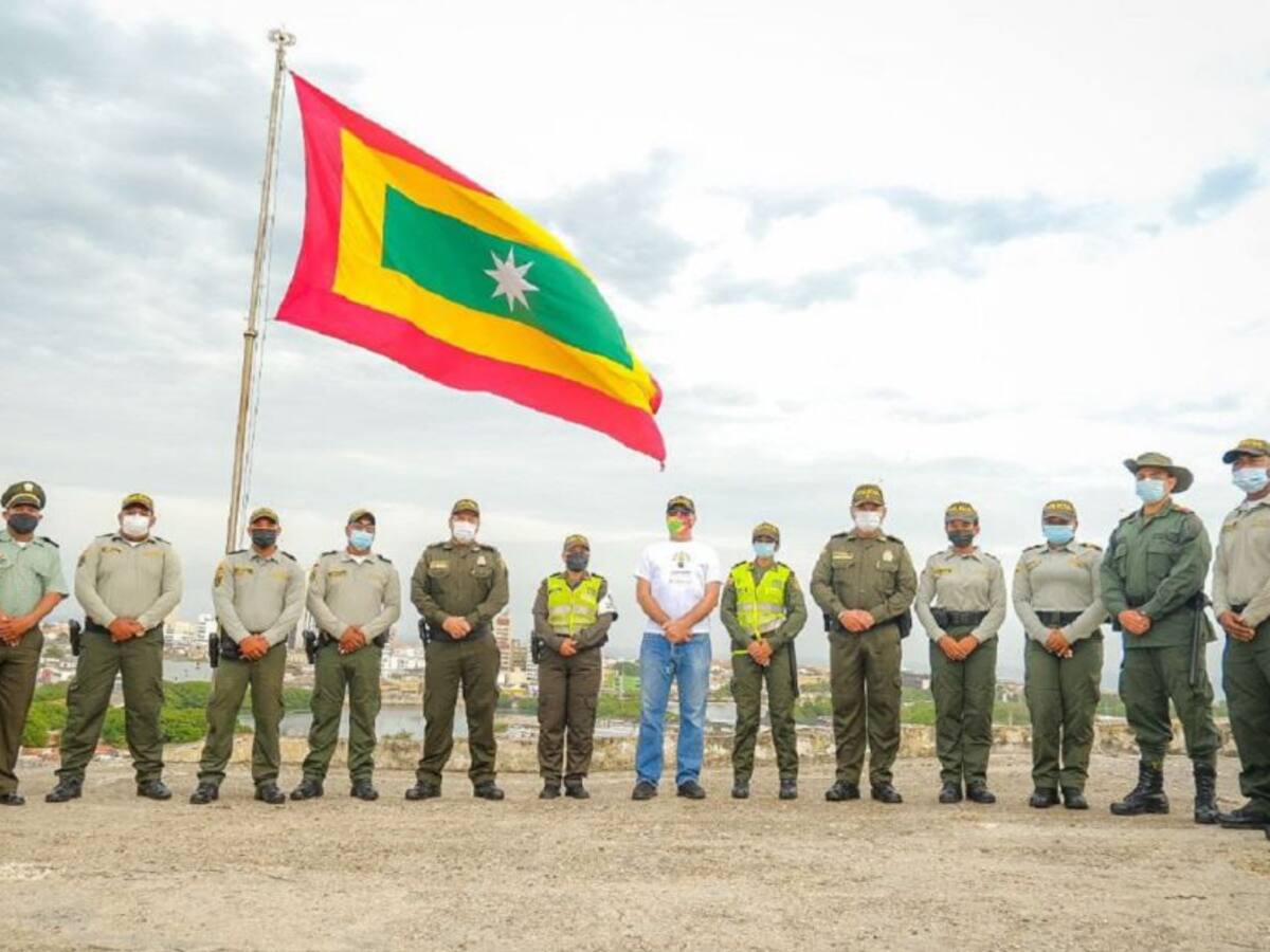 Conmemoración de 488 años de Cartagena inició con izada de bandera