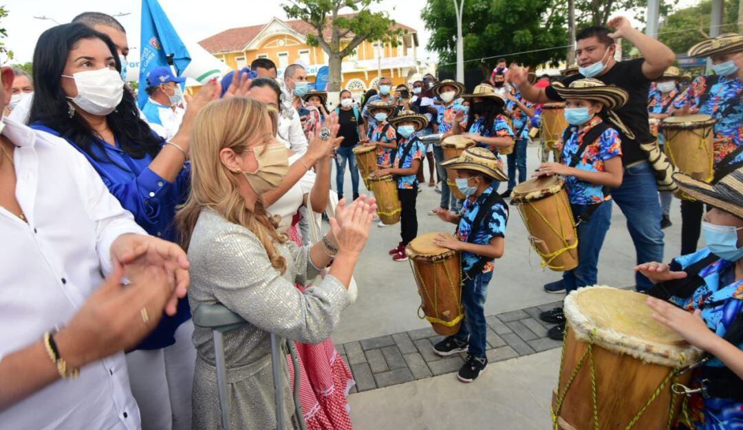 Con música y un concierto fue inaugurada la plaza de Puerto Colombia