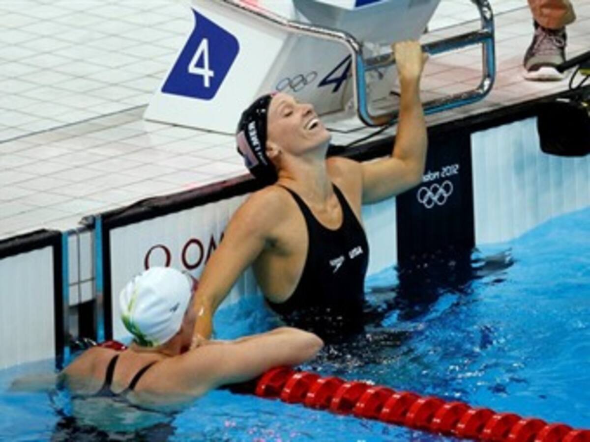 Dana Vollmer, la estadounidense que superó una enfermedad de corazón y logró el récord mundial