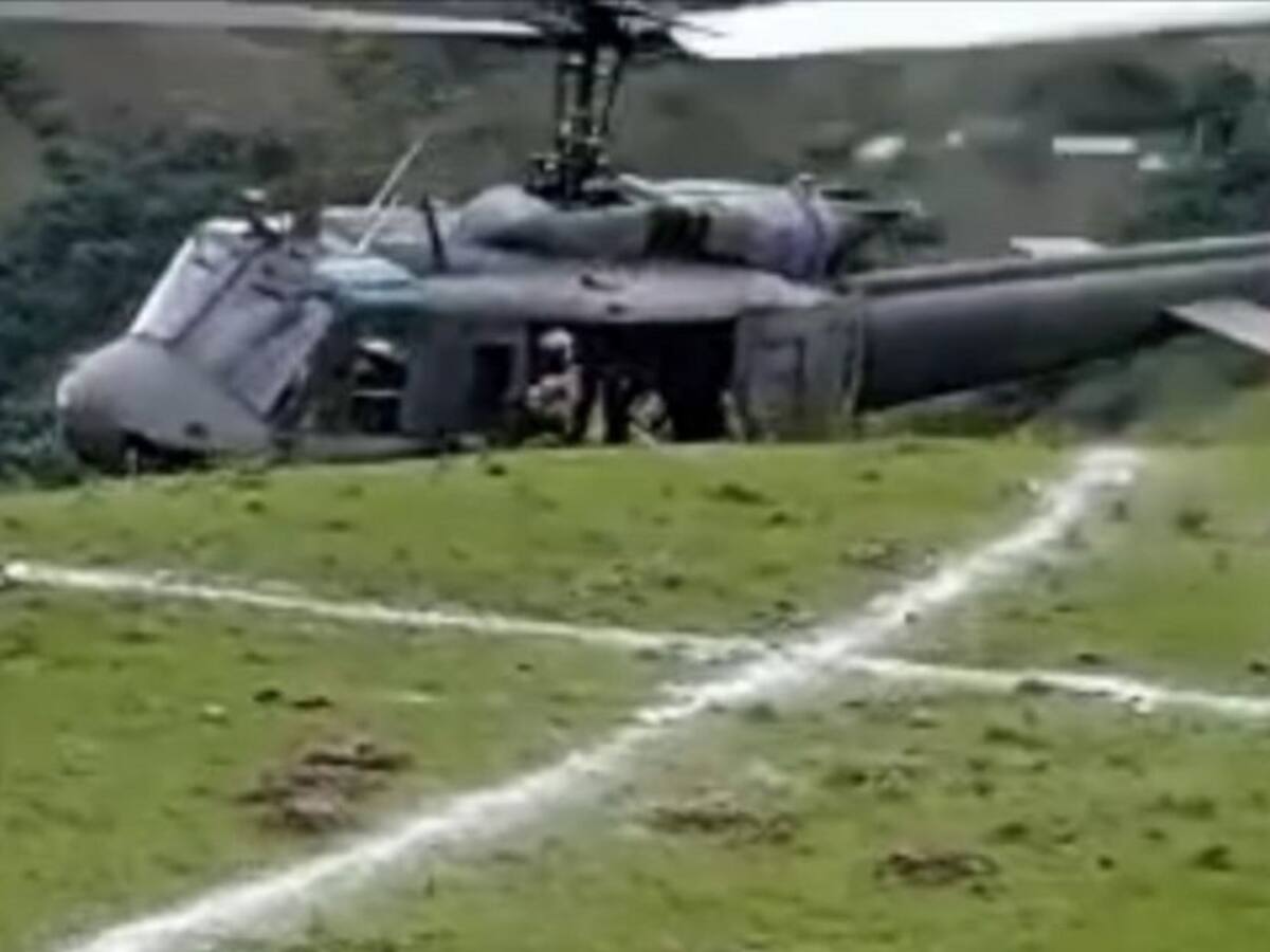 Helicóptero de Aviación del Ejército reportó incidente en Santa Fe de Ant.