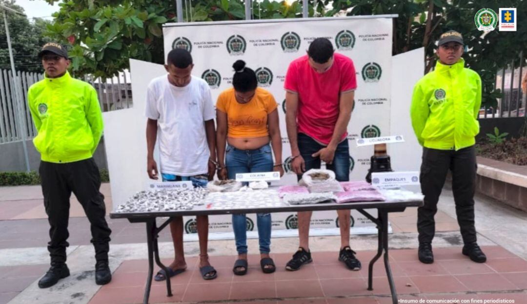 Juez de control de garantías privó de la libertad a estos tres responsables del delito de fabricación, tráfico o porte de estupefacientes