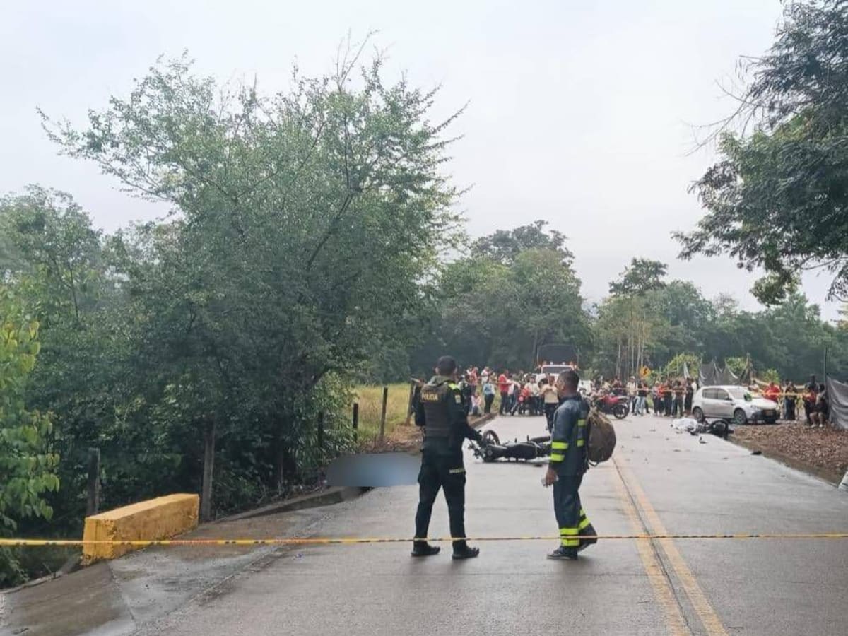 Grave accidente en la troncal del carare: dos motociclistas perdieron la vida