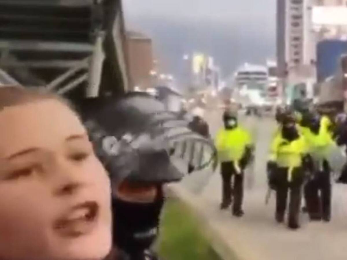 En libertad norteamericana que participó en desmanes en Bogotá