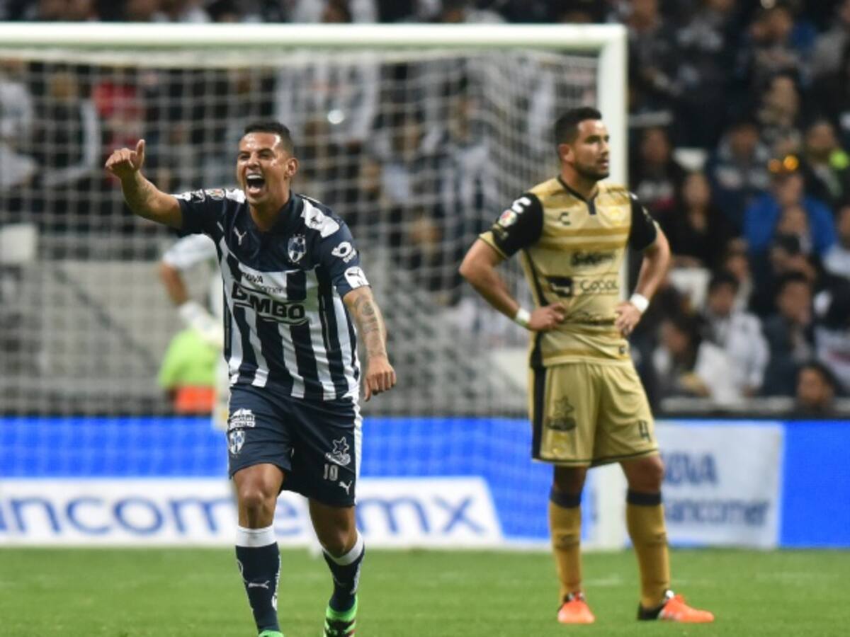 Edwin Cardona anotó en la victoria 5-1 del Monterrey sobre Veracruz