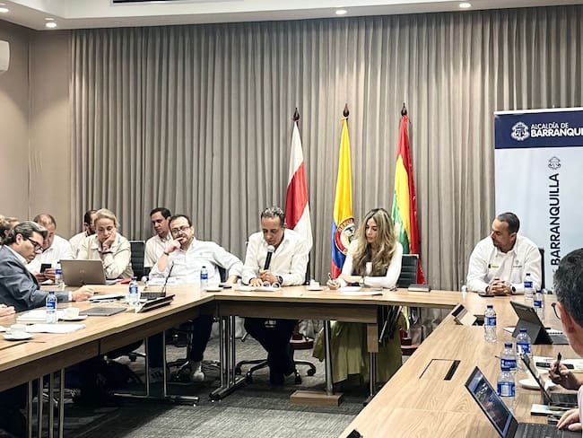 Mesa técnica interinstitucional. Foto: Alcaldía de Barranquilla.