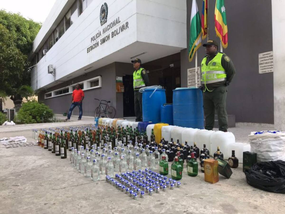 Decomisan licor adulterado en Barranquilla