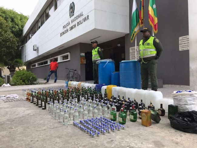 Decomisan licor adulterado en Barranquilla