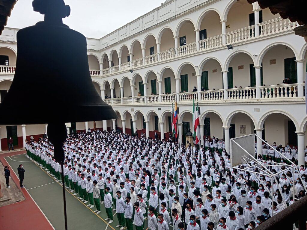 Sección central, Francisco de Paula Santander, del Colegio de Boyacá, Tunja