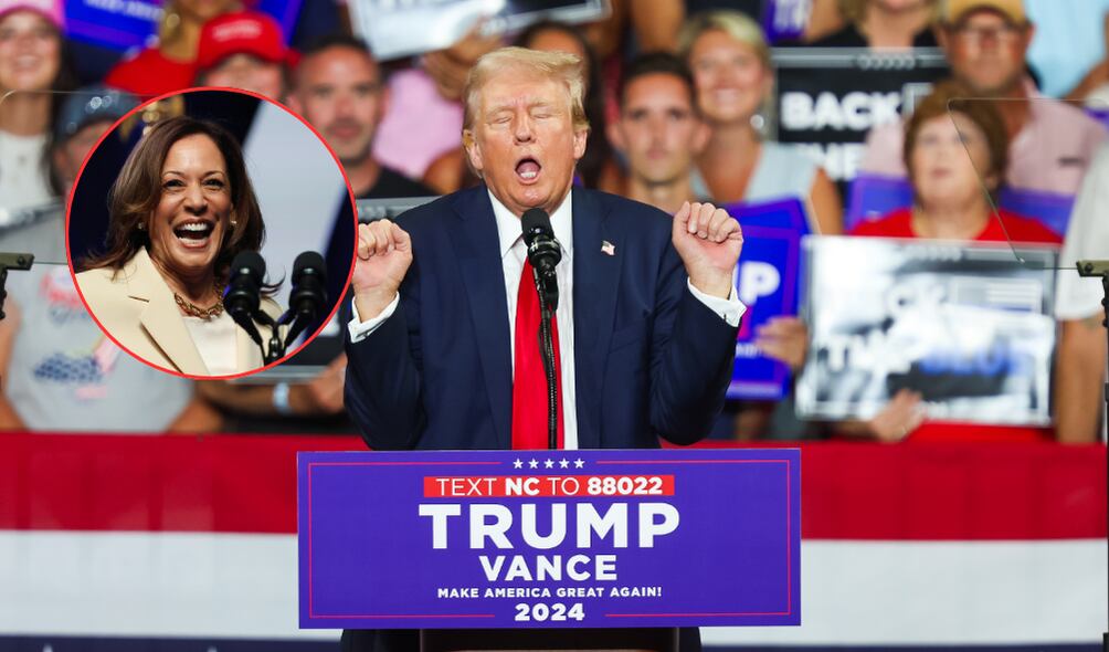 Donald Trump atacó a Kamala Harris durante su discurso en Carolina del Norte. ( Foto: EFE / Caracol Radio )