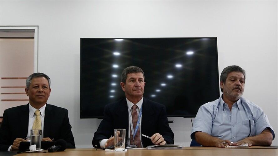 La Misión de la ONU en Colombia ofreció rueda de prensa sobre el mecanismo tripartito de monitoreo y verificación. Foto: Colprensa - Luisa González