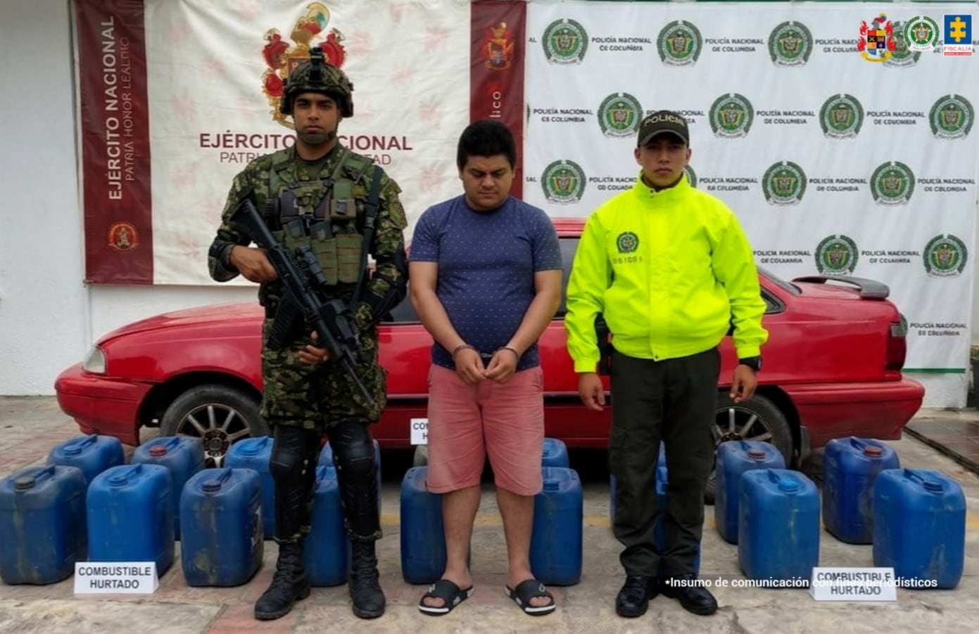 A la cárcel por transportar combustible ilegal entre Ábrego y Ocaña, Norte de Santander. / Foto: Fiscalía.