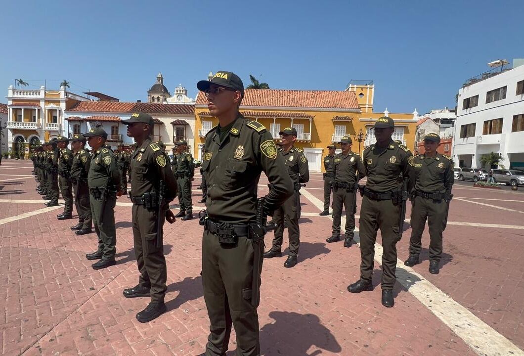 100 policías llegan a fortalecer la seguridad en Cartagena